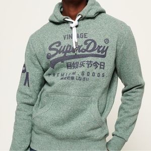 Vintage SuperDry Premium Goods Japan Hoodie | Men’s European Large